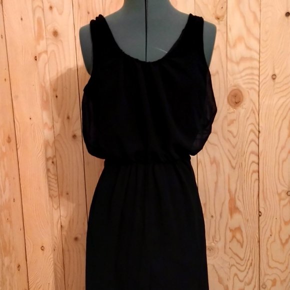 Forever 21 Sheer Leg Romper in Black S/P